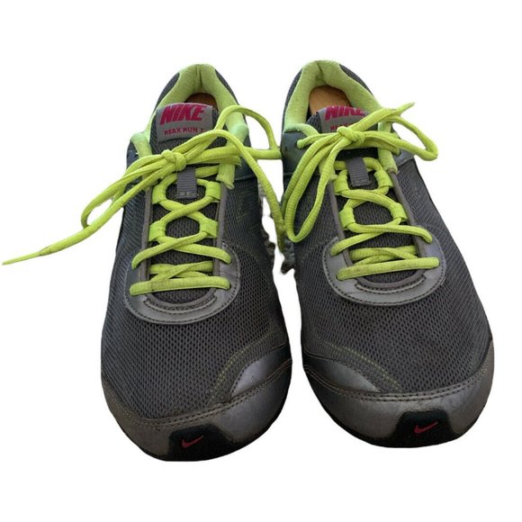 Nike Womens Reax Run 7 525755-001 Gray Yellow Running Shoes Lace Up Size 9 - Picture 3 of 12